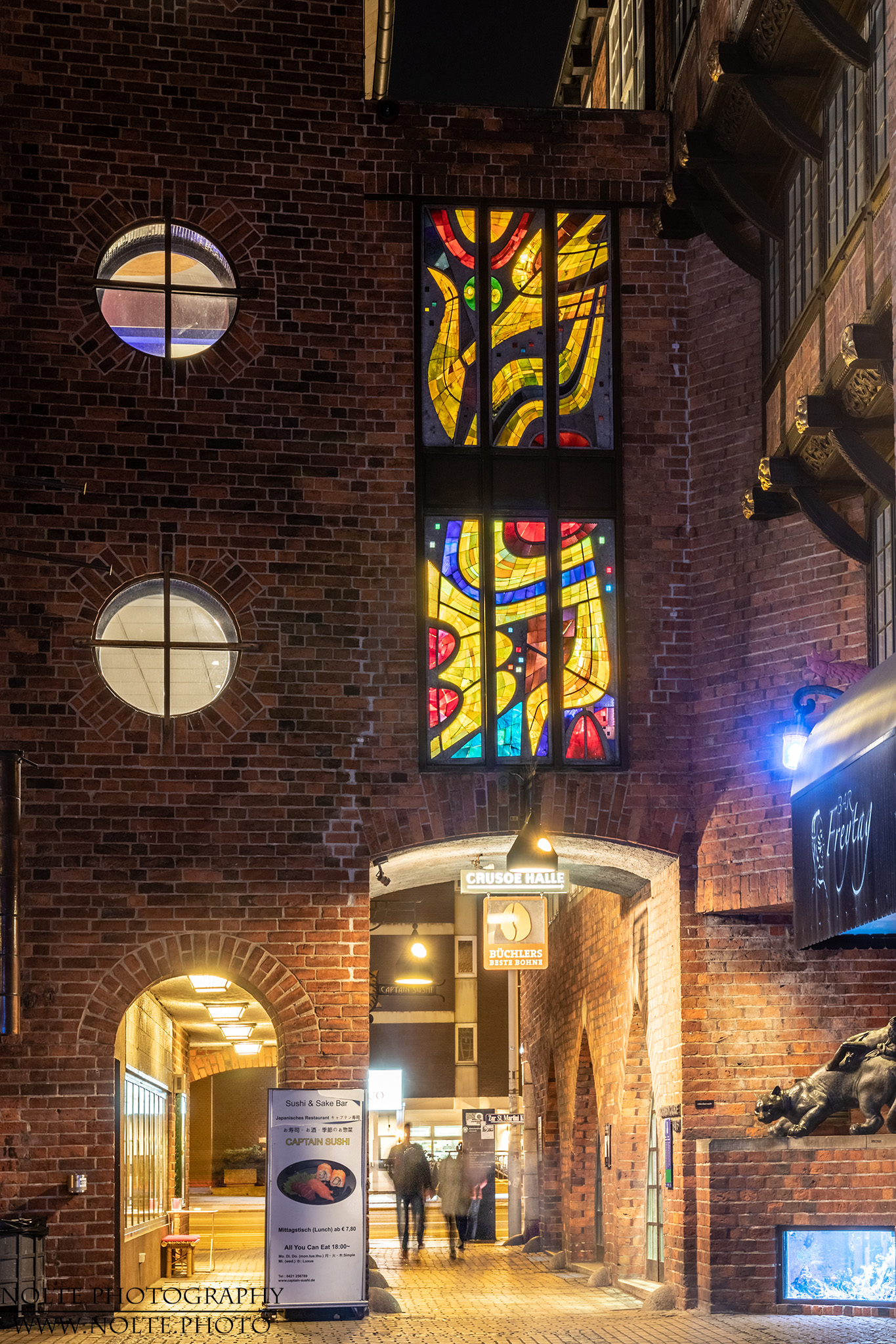 Fensterkunst in der Bremer Altstadt