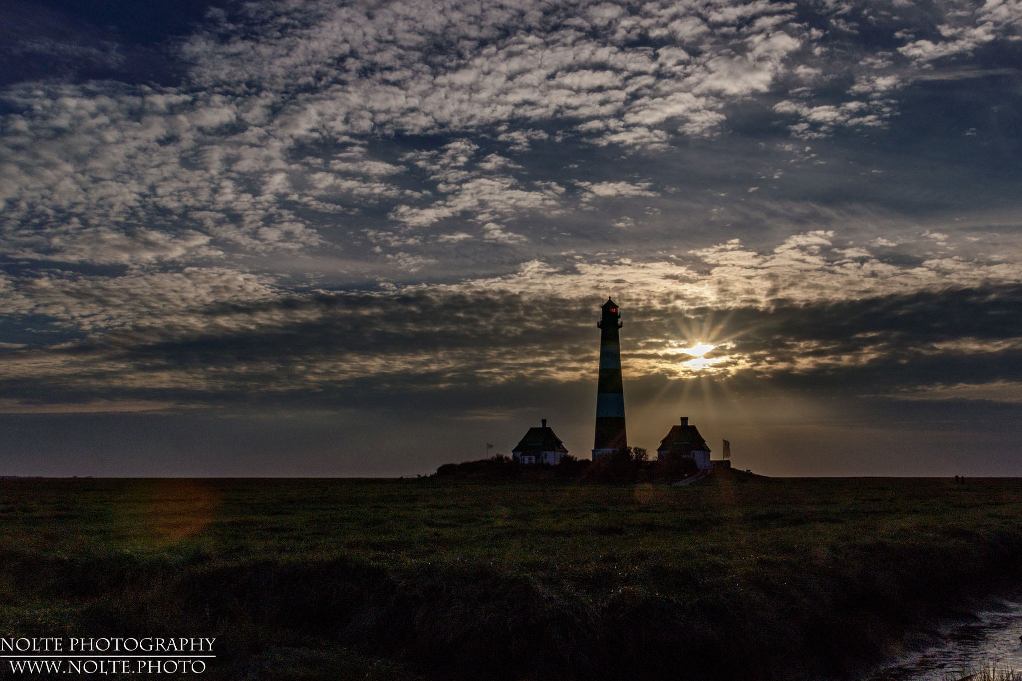 Westerhever Turm am Abend