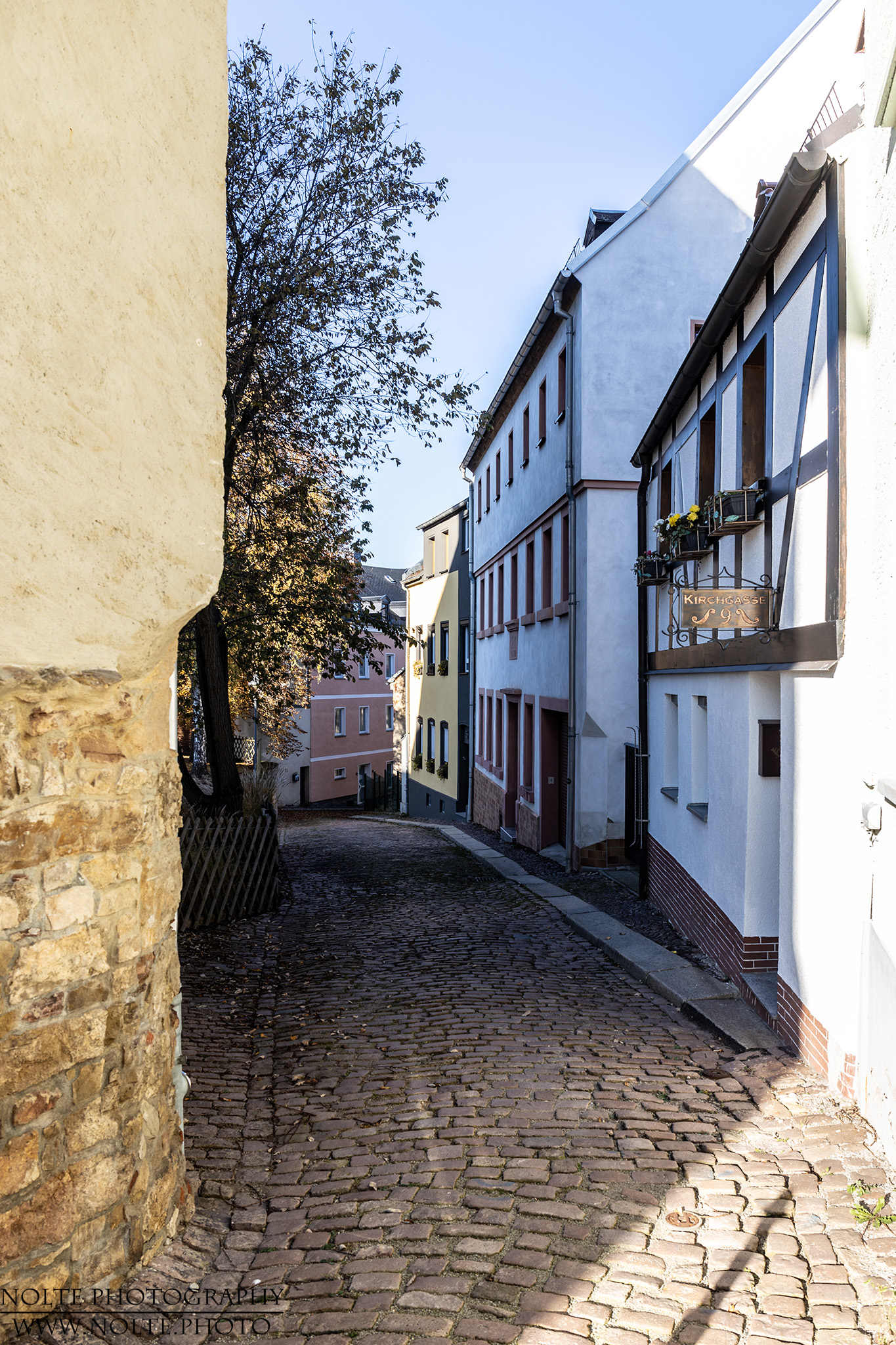 Weg in der Altstast von Meerane