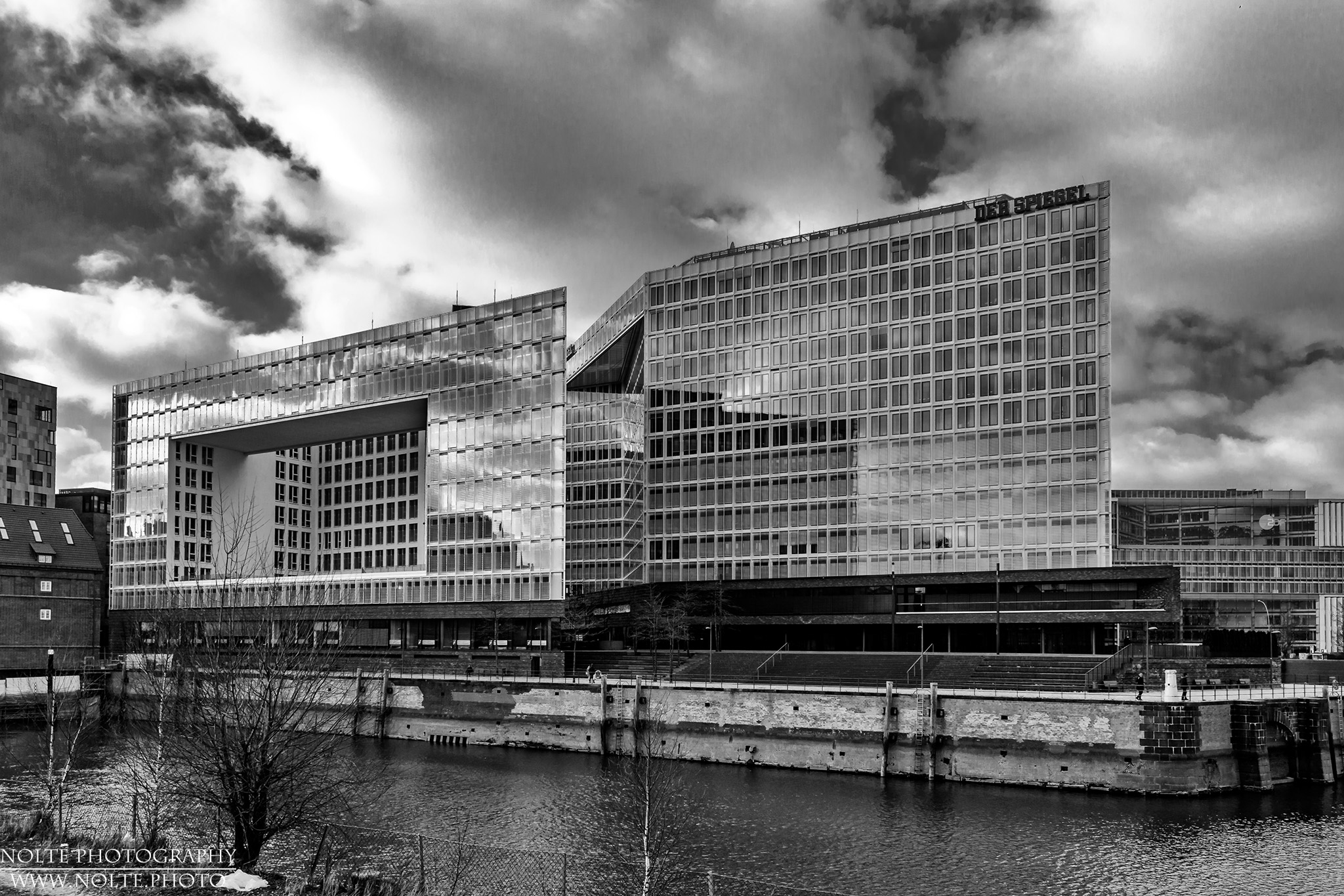 Das Spiegelgebäude in der Hamburger Speicherstadt