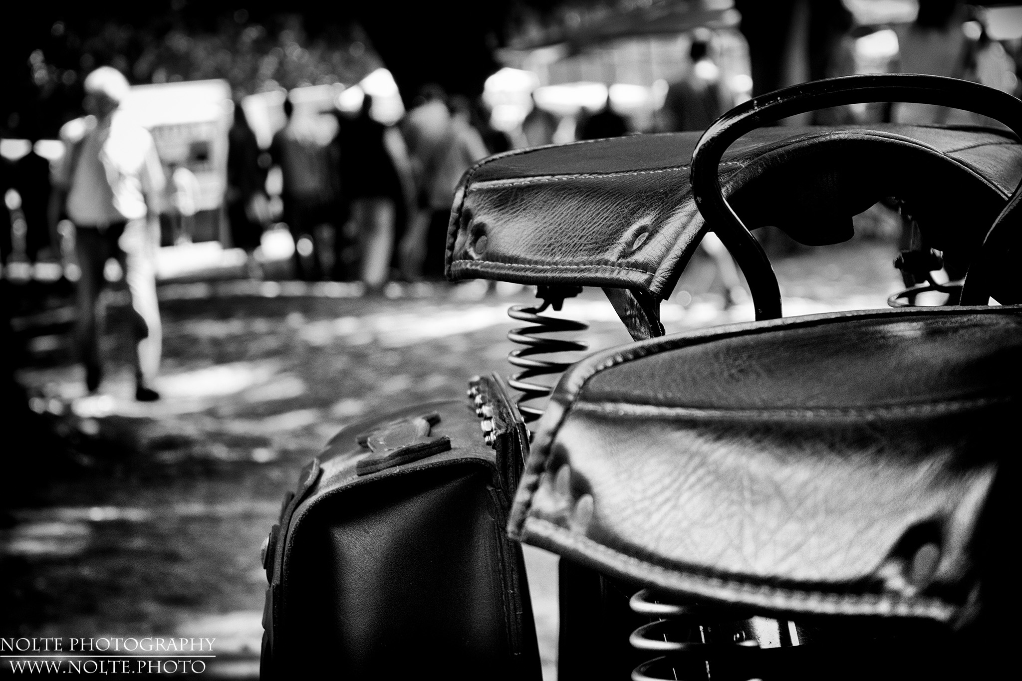 Die Sitze einer 19xx Nimbus Humlebien (Hummel)