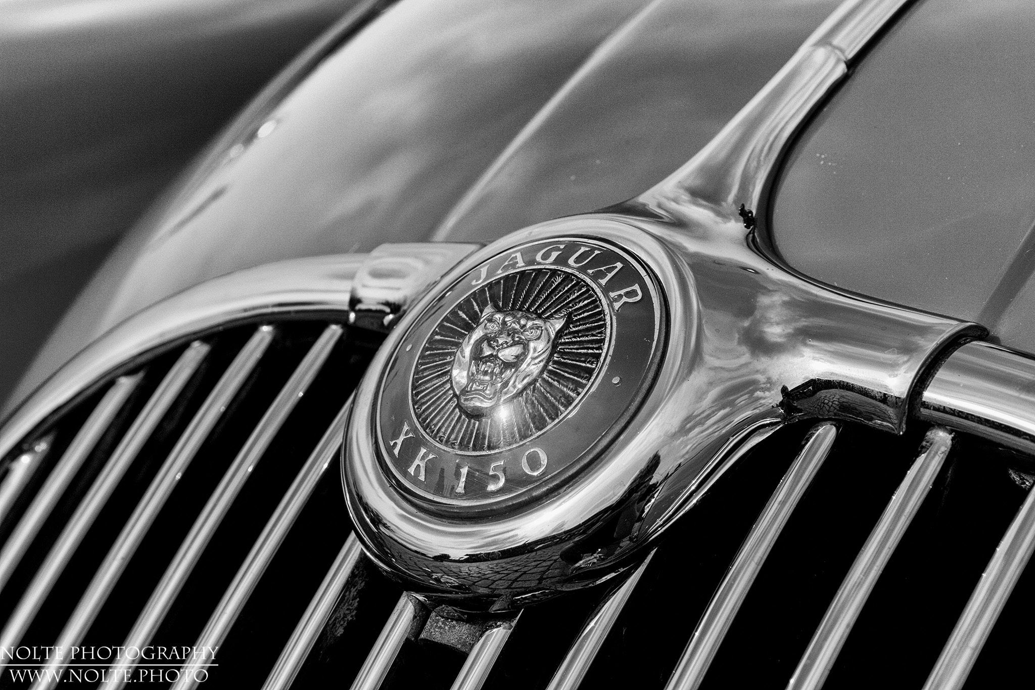 Kühler-Emblem des 1961 Jaguar XK150