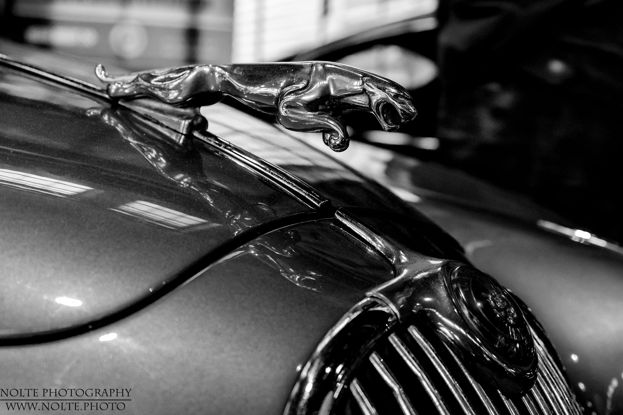 Kotflügelfigur eines 1954 Jaguar 3.4 Litre