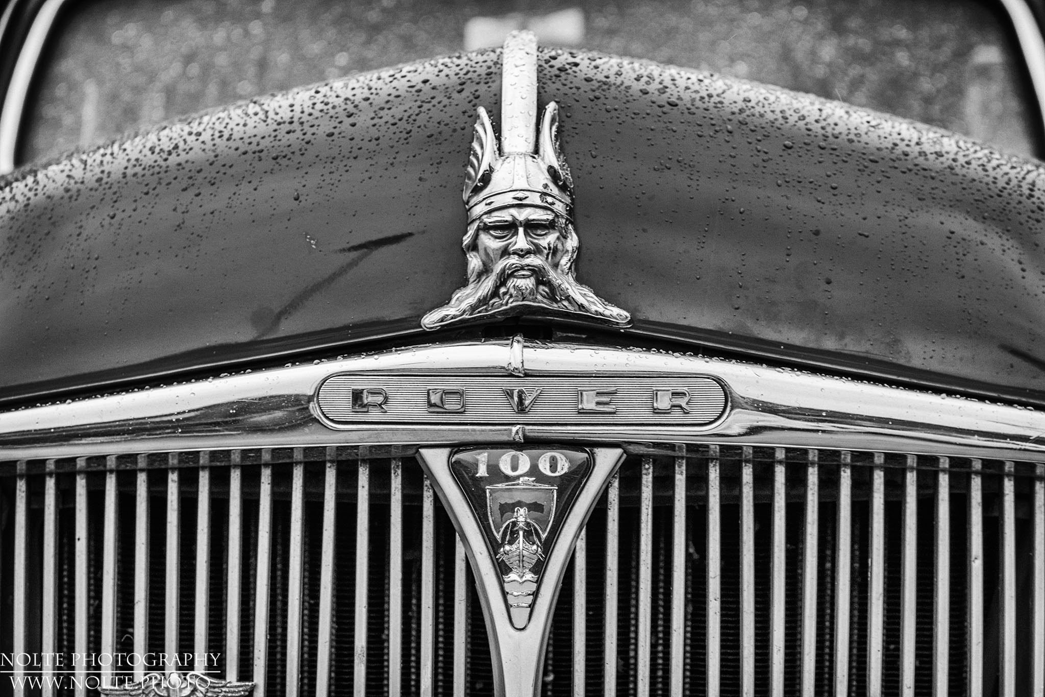 Kühlerlogo eines 1962 Rover 100 P4