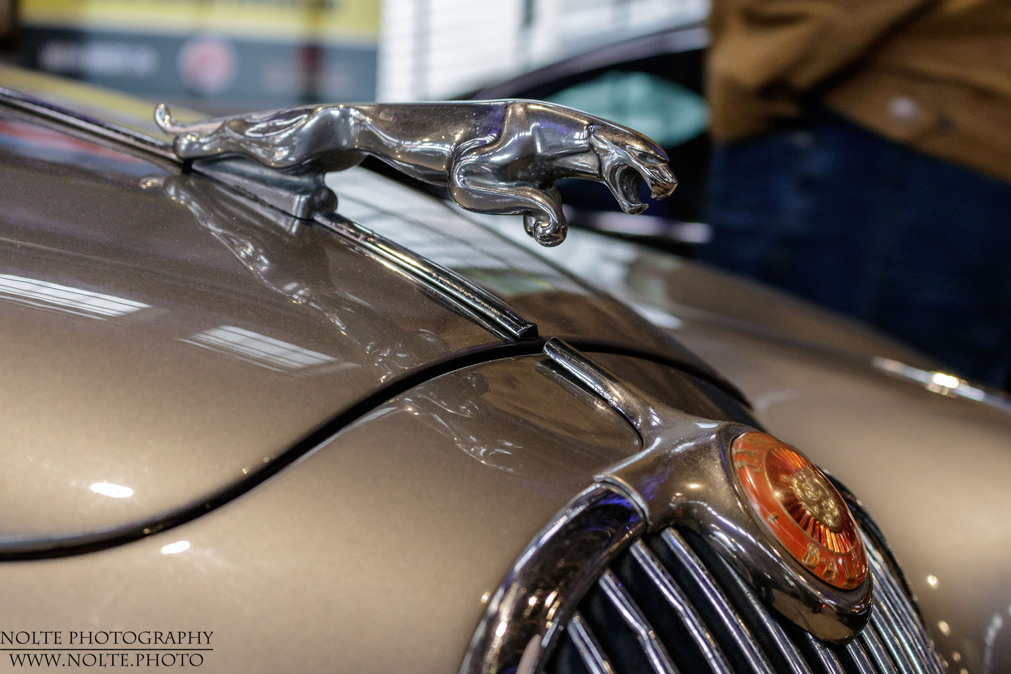 Kotflügelfigur eines 1954 Jaguar 3.4 Litre