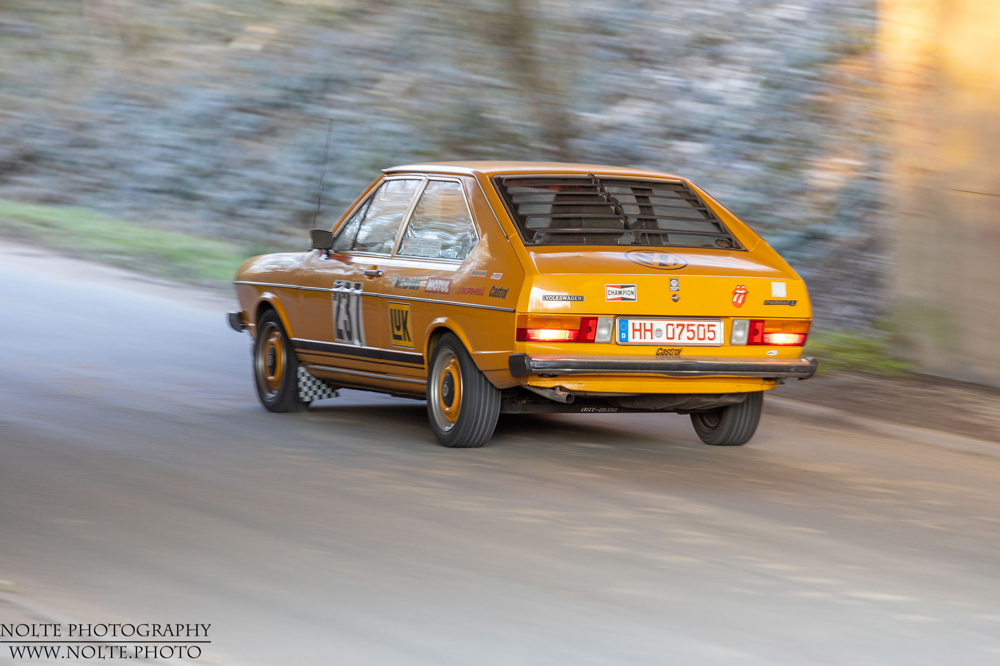 VW Passat in der Touristenklasse der 2022er Stormarnrallye