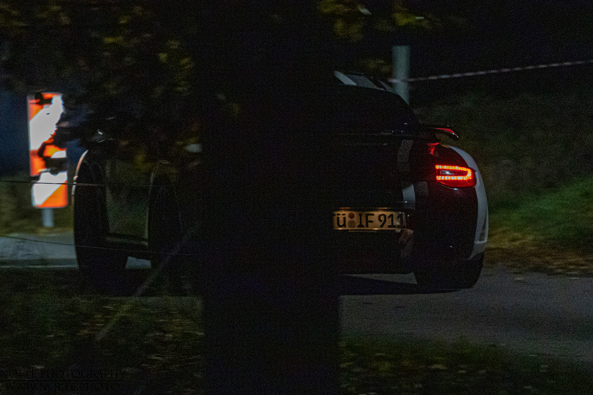 Porsche Cayman von hinten