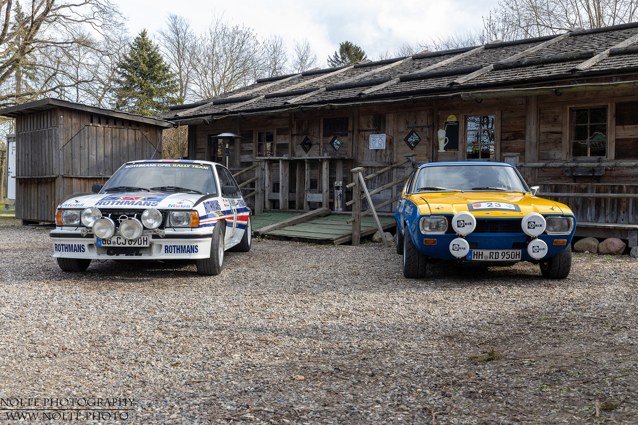 Zwei Legenden. Opel Acona und Ford Capri Kleint RS