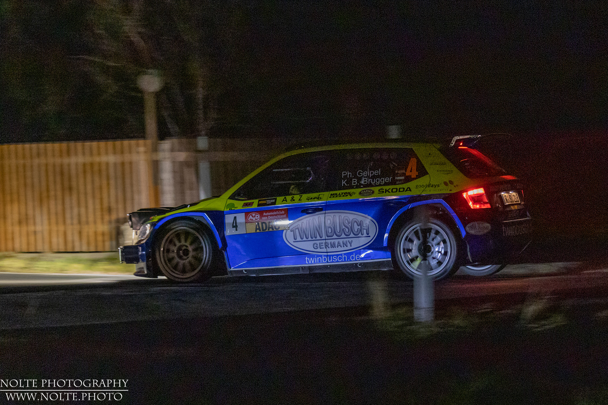 Teilnehmer der Sachsenrallye 2021 im Skoda Fabia