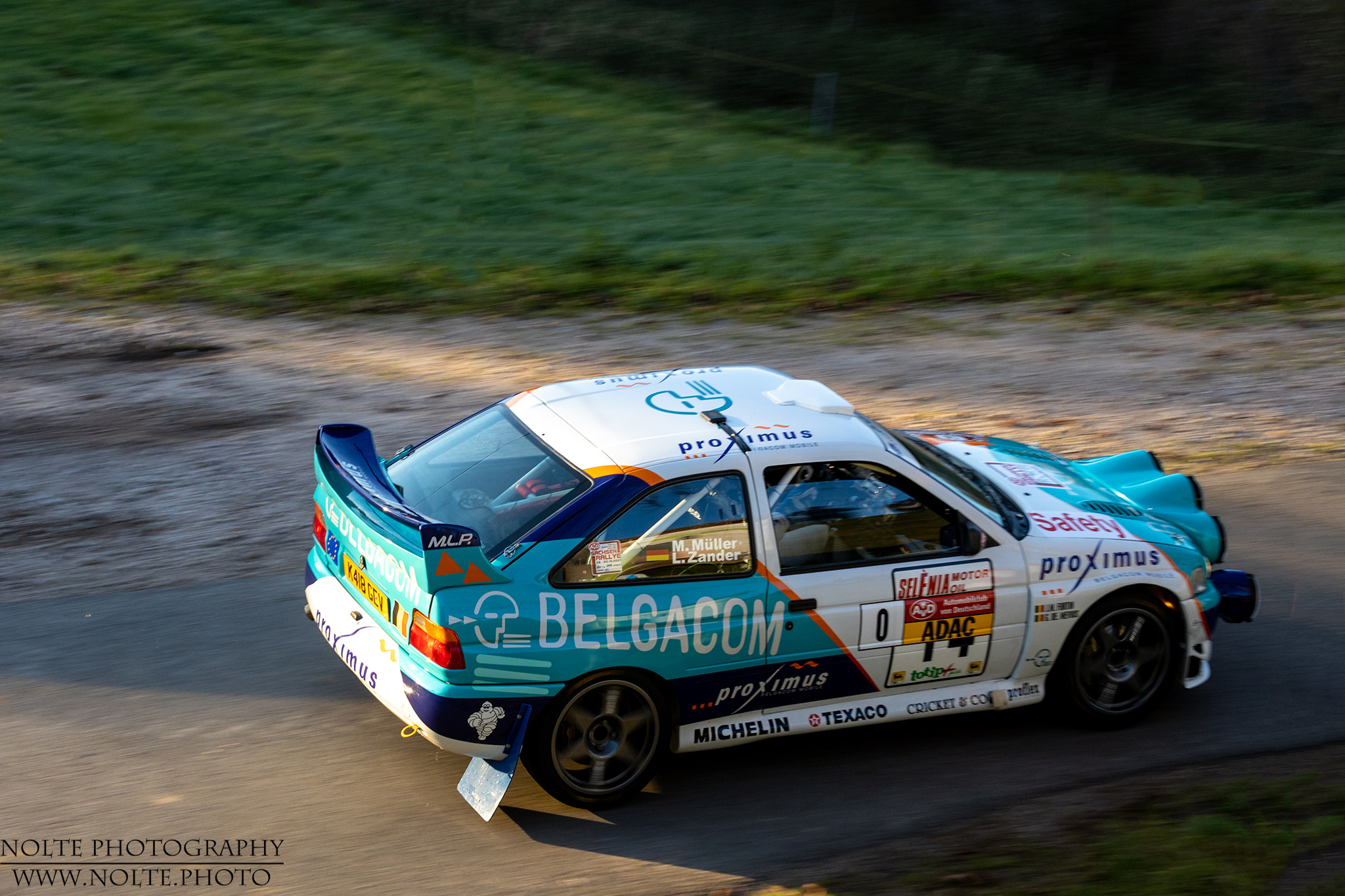 Ford Escort bei der Sachsenrallye als Vorwagen