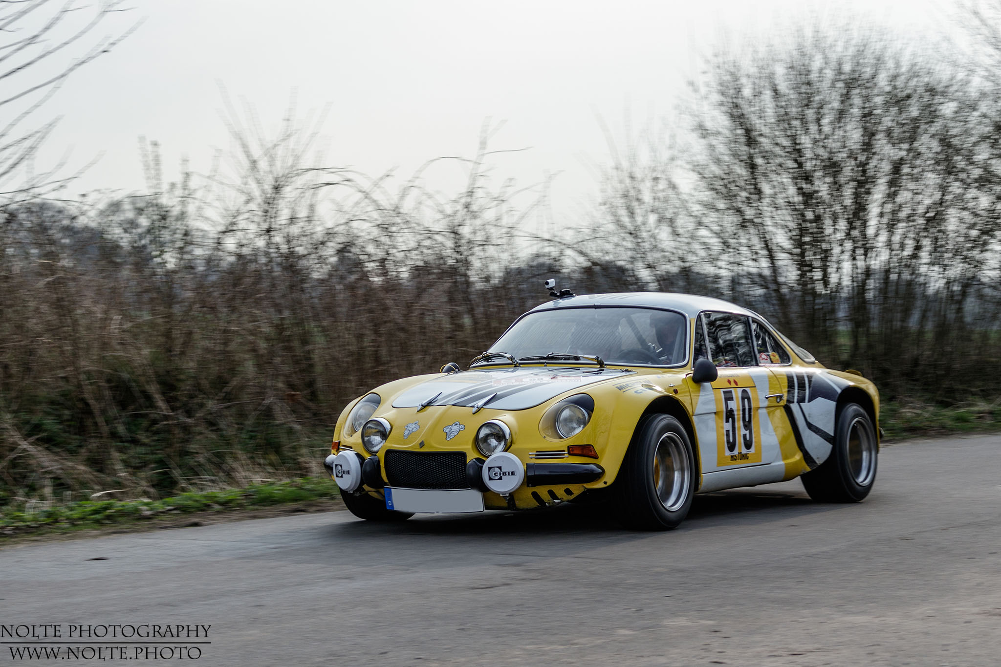 Alpine A110 im Rallye-Einsatz