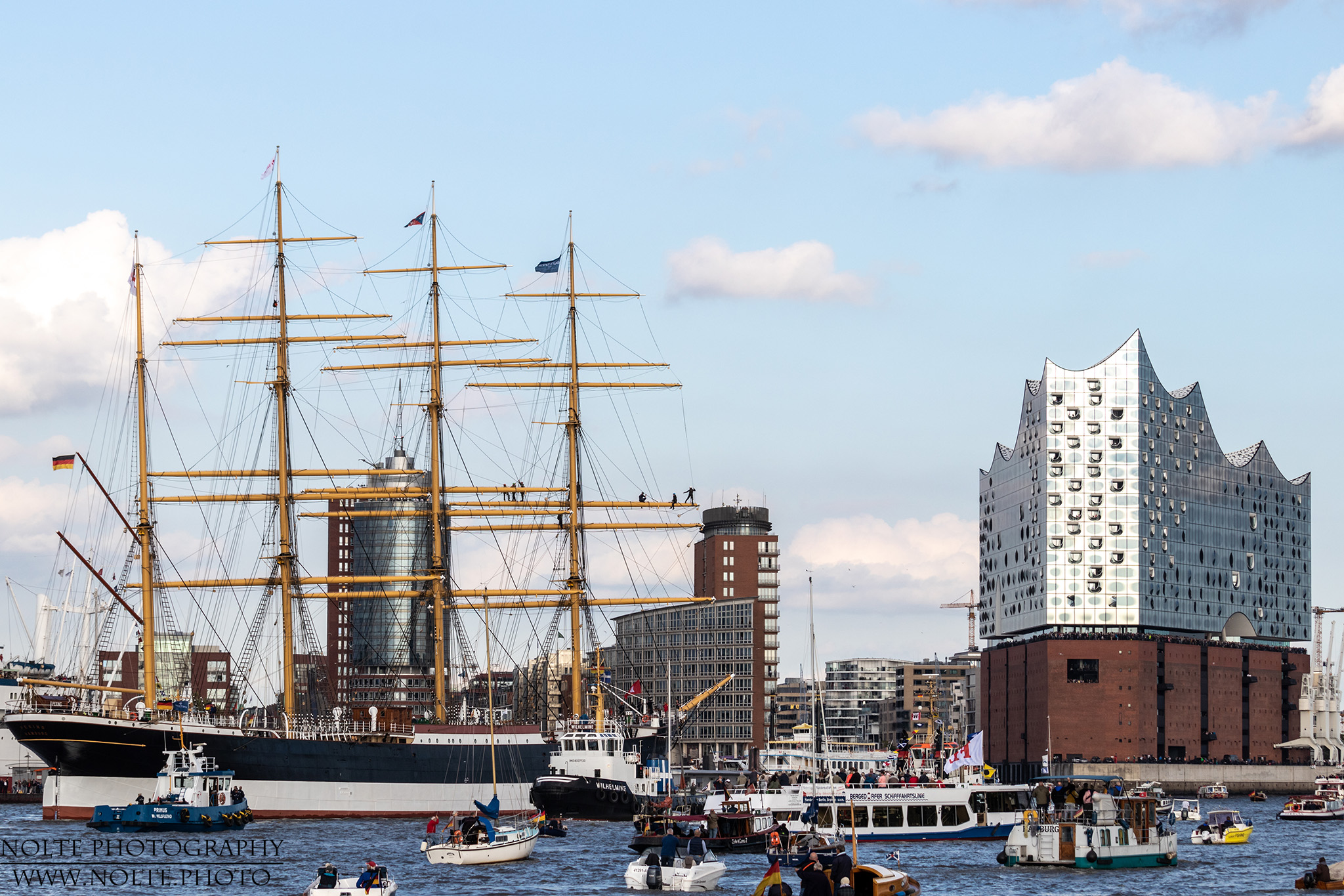 Die Peking im Hamburger Hafen