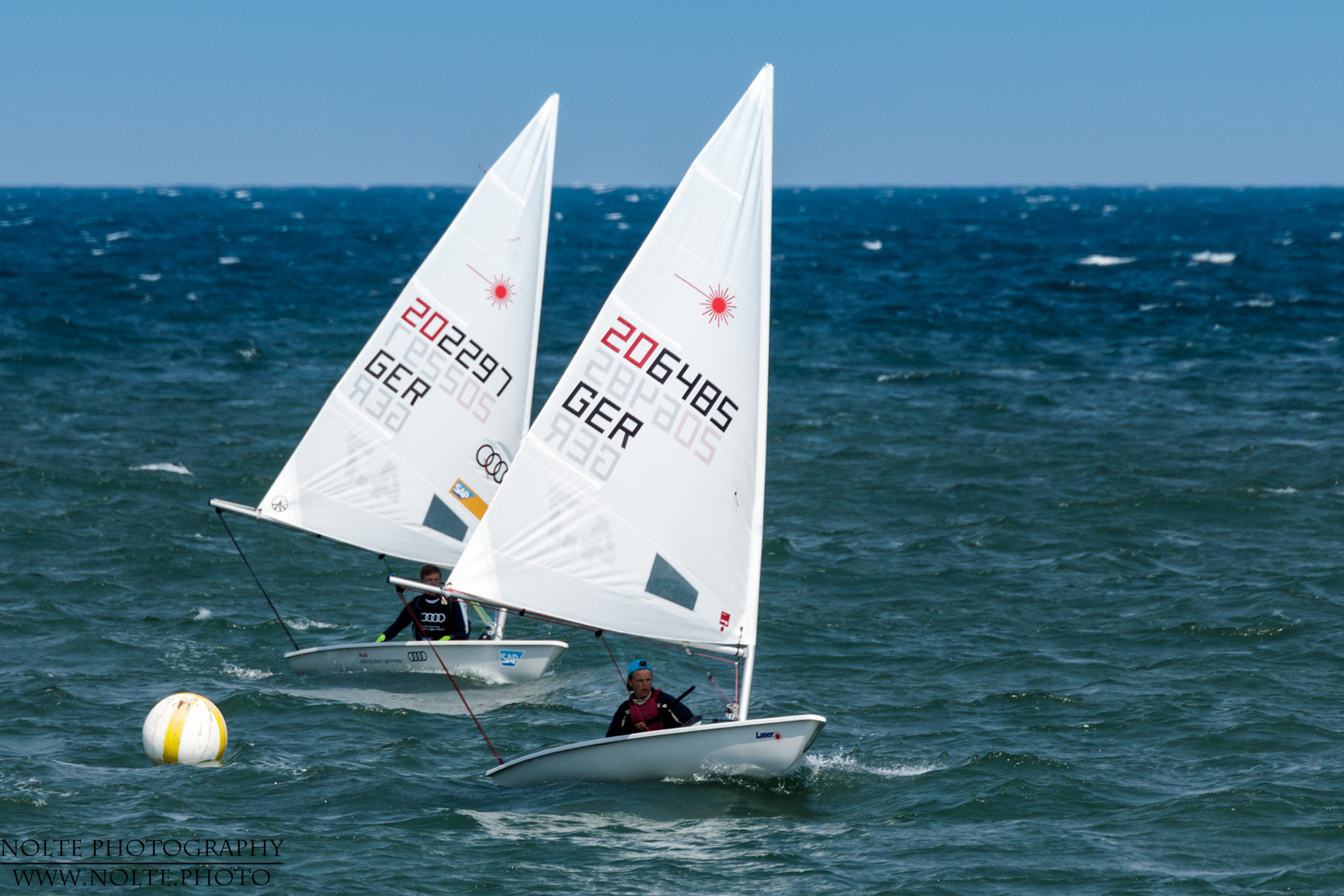 Zweikampf in der Laserklasse