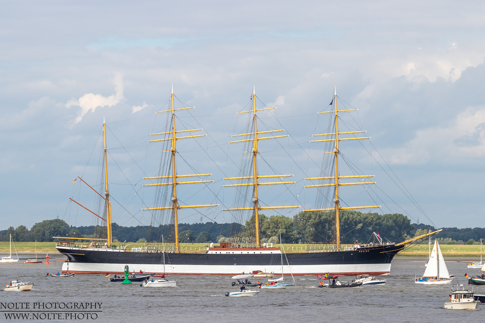 Die Peking auf der Elbe